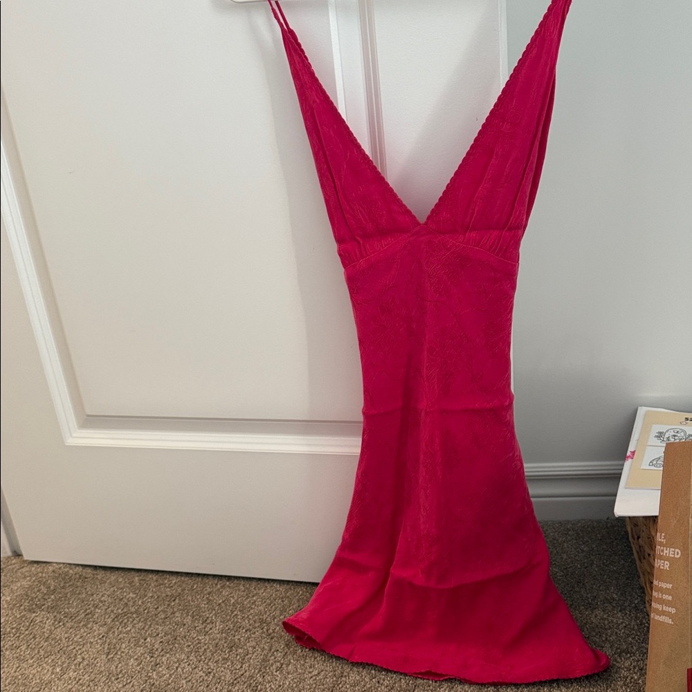 Wilfred Vibrant Pink Backless Dress